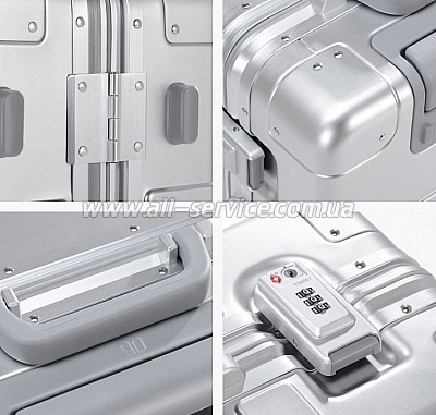  Xiaomi RunMi 90 points aluminum closing frame suitcase 24" Grey
