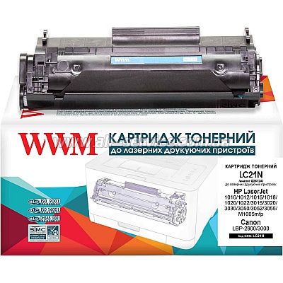  WWM HP LJ 1010/ 1020/ Canon LBP-2900  Q2612A/ Canon 703 (LC21N)