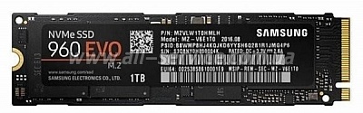 SSD  M.2 Samsung 1TB 960 EVO NVMe PCle 3.0 4x 2280 TLC 3D V-NAND (MZ-V6E1T0BW)
