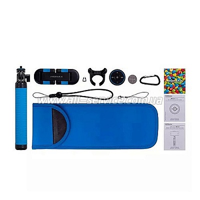  MOMAX Selfie Hero Bluetooth Selfie Pod 150cm Blue/Black (KMS8D)