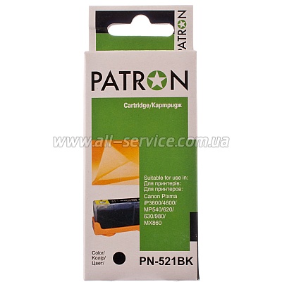  CANON CLI-521Bk (PN-521BK) BLACK PATRON