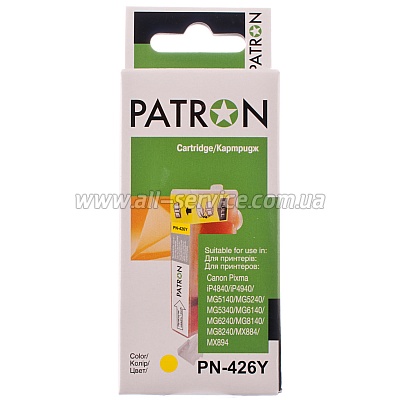  CANON CLI-426Y (PN-426Y) YELLOW PATRON