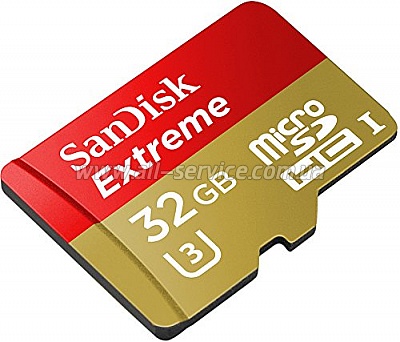   32GB SanDisk Extreme micro SDHC Class 10 UHS-I (SDSQXNE-032G-GN6AA)