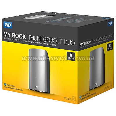  8TB WD 2x3.5 Thunderbolt Duo (WDBUTV0080JSL-EESN)