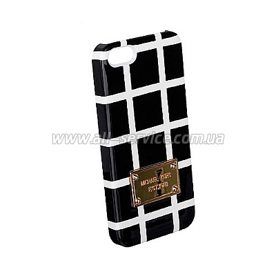  MICHAEL KORS Lattice Case for iPhone 5/5S/SE Black/White (MK-LTTC-BKWT)