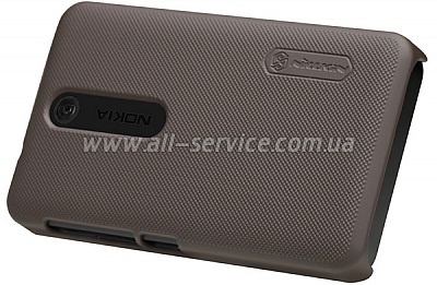  NILLKIN Nokia Asha 501 - Super Frosted Shield (Brown)