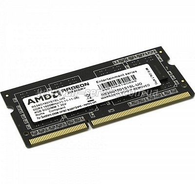  4Gb AMD DDR3 1600MHz sodimm (R534G1601S1S-U)