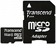   16GB Transcend MicroSDHC Class 4 + SD  (TS16GUSDHC4)