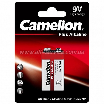  CAMELION 6LR61 blister Plus Alkaline (6LR61-BP1)