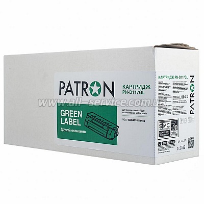  Patron GREEN Label SAMSUNG SCX-4650/ MLT-D117S (PN-D117GL)