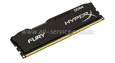  16Gb Kingston DDR4 2400MHz HyperX Fury Black 2x8GB (HX424C15FBK2/16)