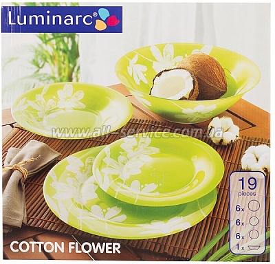  LUMINARC COTTON FLOWER (G2280)