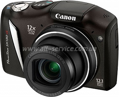   Canon PowerShot SX130 IS Black (4345B019)