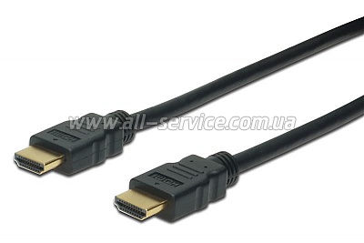  ASSMANN HDMI High speed + Ethernet AM/AM black (AK-330114-050-S)