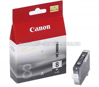  Canon CLI-8Bk iP4200/ 4300/ 4500/ 5200 5300/ 6600D, MP500/ 530/ 800/ 830, Pro9000 (0620B024)