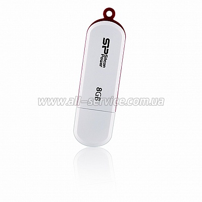  8GB SILICON POWER LUX mini 320 White (SP008GBUF2320V1W)