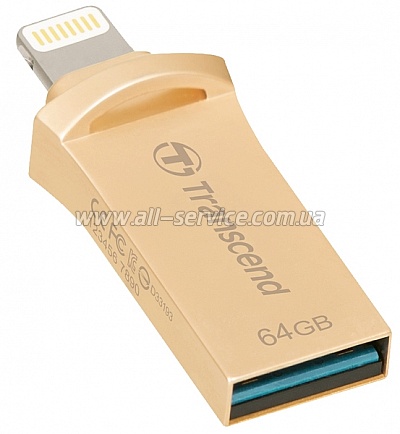  64GB Transcend Go 500 USB/ Lightning Gold (TS64GJDG500G)