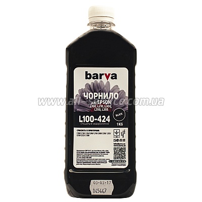  Barva Epson L100/ L210/ L300/ L350/ L355 1 (T6641) BLACK (L100-424)