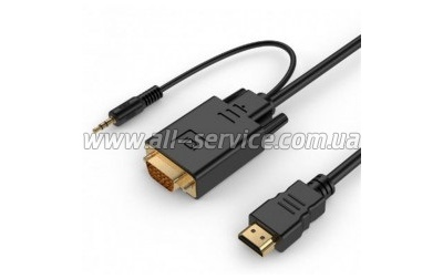  Cablexpert HDMI - VGA (A-HDMI-VGA-03-5M)