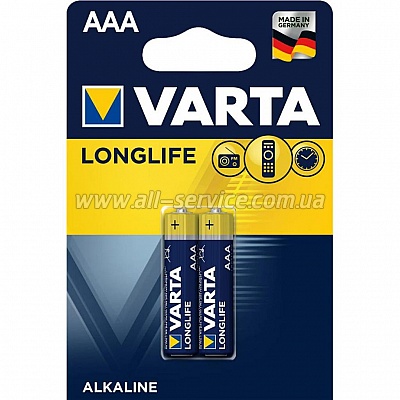  Varta AAA Longlife LR03 * 2 (04103101412)