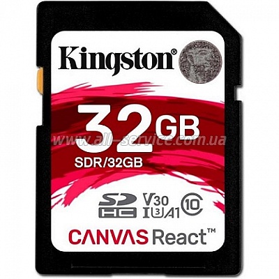   32GB Kingston SDHC C10 UHS-I U3 (SDR/32GB)