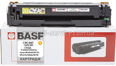  BASF Canon 046/ LBP-650/ HP LJ Pro M452dn  1247C002/ 046Y/ CF412A Yellow (BASF-KT-CRG046Y-U)