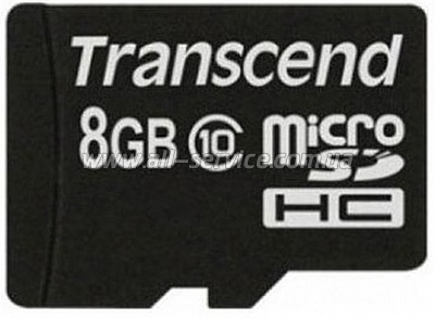   8GB TRANSCEND microSDHC Class 10 (TS8GUSDC10)