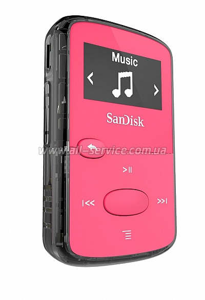 MP3  SanDisk Sansa Clip JAM 8GB Pink (SDMX26-008G-G46P)