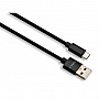   USB 2.0 AM to Micro 5P 1m nylon black Vinga (VCPDCMNB1BK)