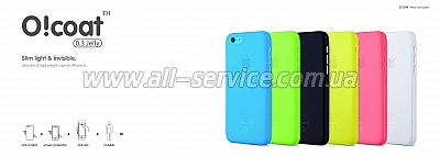  OZAKI Jelly iPhone 5C Transparent OC546TR