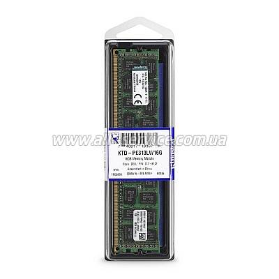  16GB Kingston DDR3 1333Mhz ECC REG low voltage  DELL (KTD-PE313LV/16G)