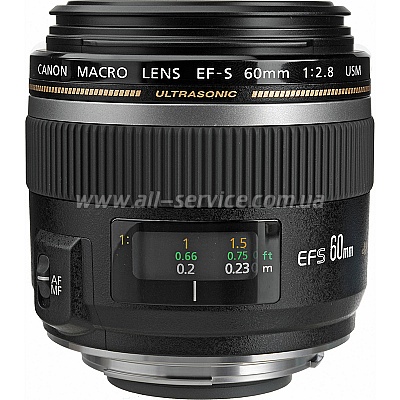  Canon 60mm f/ 2.8 MACRO USM EF-S (0284B007)