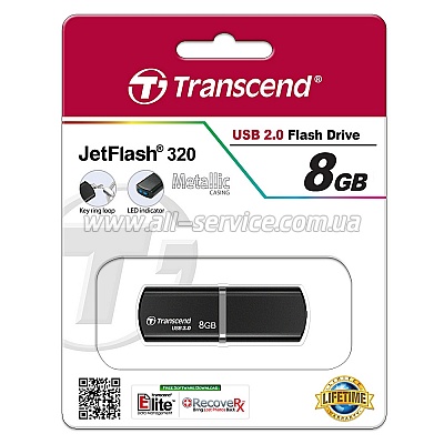  8GB Transcend JetFlash 320 (TS8GJF320K)