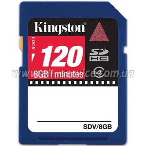   8GB KINGSTON SDHC Video Card (SDV/8GB)