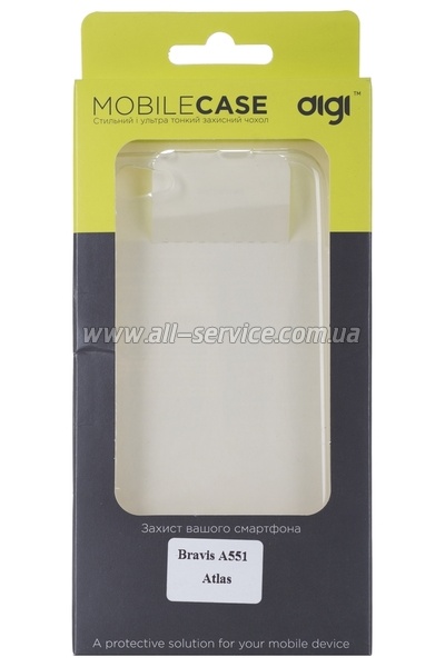 Чехол DIGI Bravis A551 Atlas TPU Clean Прозрачный Чехол DIGI Bravis A551 Atlas TPU Clean Прозрачный