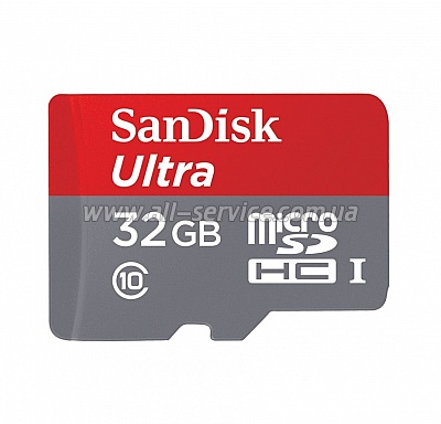   32GB SANDISK ULTRA microSD UHS-I (SDSQUAR-032G-GN6IA)