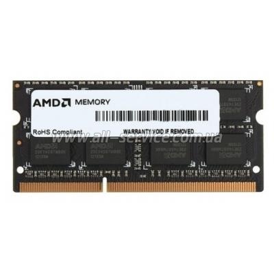  4GB   AMD DDR3 1600Mhz, Retail 1.35V (R534G1601S1SL-U)