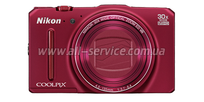   NIKON Coolpix S9700 Red kit + 8Gb