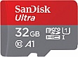  SanDisk 32GB microSDHC C10 UHS-I R100MB/s Ultra + SD (SDSQUNR-032G-GN3MA)