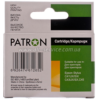  EPSON T03814 (PN-038) BLACK PATRON