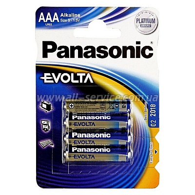  Panasonic EVOLTA AAA BLI 4 ALKALINE (LR03EGE/4BP)