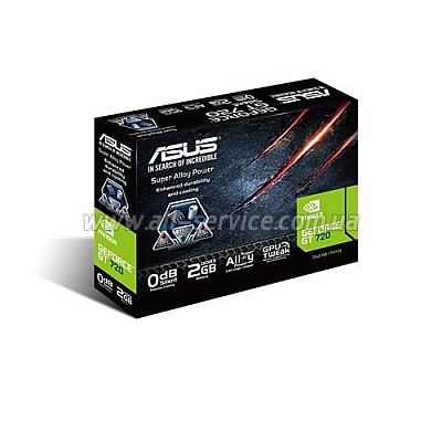  ASUS GeForce GT720 2GB DDR3 low profile silent (GT720-SL-2GD3-BRK)