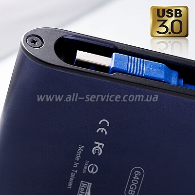  500GB SILICON POWER Armor A80 USB 3.0 Blue (SP500GBPHDA80S3B)