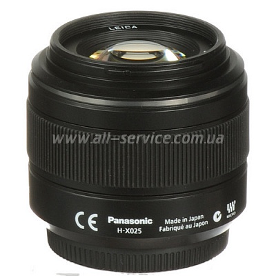  Panasonic Micro 4/3 Lens 25mm F/1.7 (H-H025E-K)