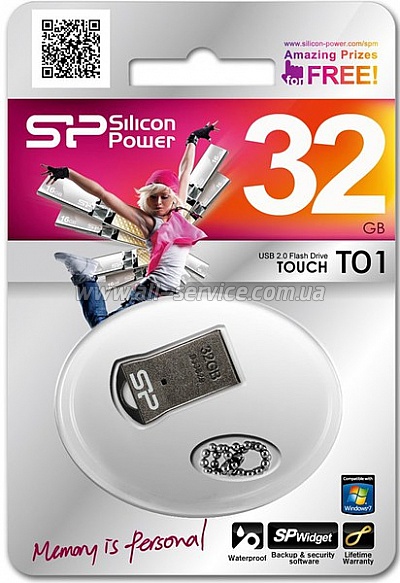  32GB SILICON POWER Touch T01 Black (SP032GBUF2T01V3K)