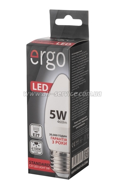  ERGO Standard C37 27 5W 220V . . 4100K (LSTC37275ANFN)