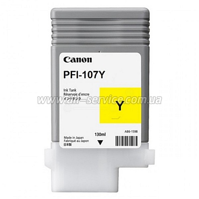  Canon PFI-107 imagePROGRAF IPF680/ 685 Yellow (6708B001)