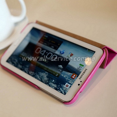  JISONCASE Premium Leatherette Smart Case for Samsung Galaxy Tab 3 8" Rose (JS-S31-03H33)