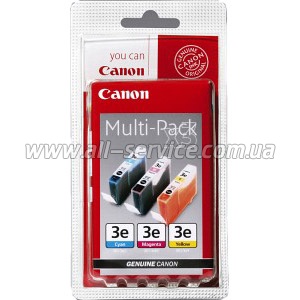  Canon BCI-3e Bundle (C, M, Y) (4480A262)