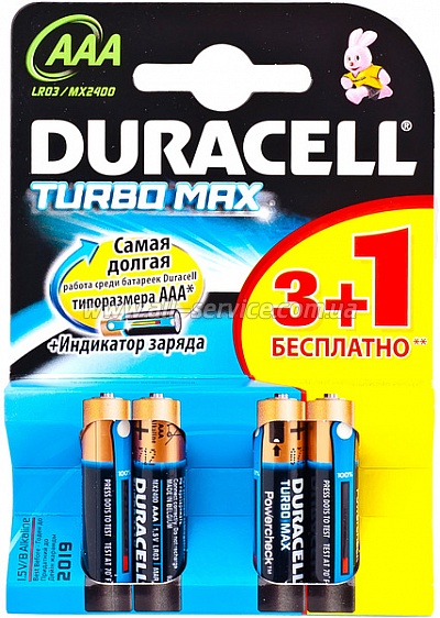  DURACELL LR03 MN2400 KPD 04*10 Turbo Max (  ) (81368066)